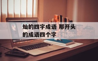 灿的四字成语 那开头的成语四个字