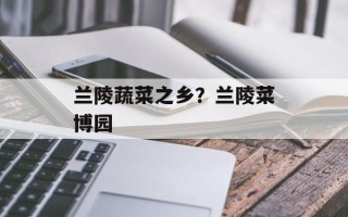 兰陵蔬菜之乡？兰陵菜博园