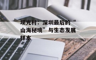 坝光村：深圳最后的“山海秘境”与生态发展样本