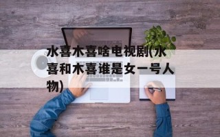 水喜木喜啥电视剧(水喜和木喜谁是女一号人物)