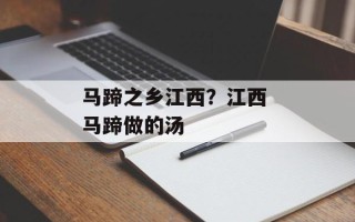 马蹄之乡江西？江西 马蹄做的汤