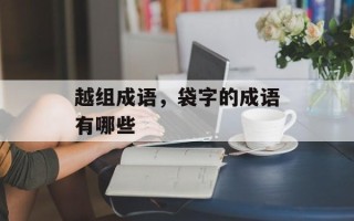 越组成语，袋字的成语有哪些