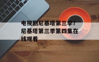 电视剧尼基塔第三季？尼基塔第三季第四集在线观看