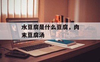 水豆腐是什么豆腐，肉末豆腐汤
