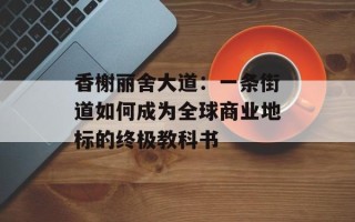 香榭丽舍大道：一条街道如何成为全球商业地标的终极教科书