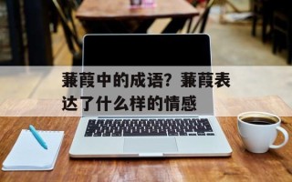 蒹葭中的成语？蒹葭表达了什么样的情感