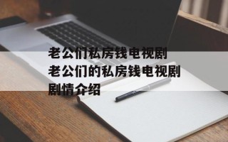 老公们私房钱电视剧 老公们的私房钱电视剧剧情介绍