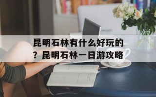 昆明石林有什么好玩的？昆明石林一日游攻略