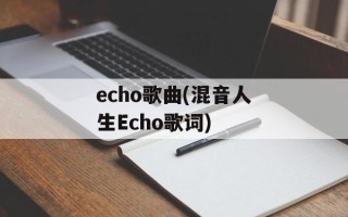 echo歌曲(混音人生Echo歌词)