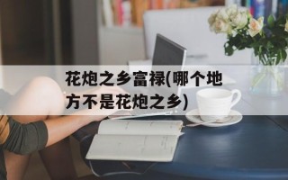 花炮之乡富禄(哪个地方不是花炮之乡)