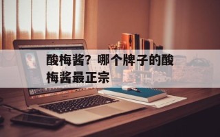 酸梅酱？哪个牌子的酸梅酱最正宗