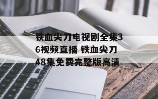 铁血尖刀电视剧全集36视频直播 铁血尖刀48集免费完整版高清