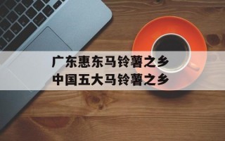 广东惠东马铃薯之乡 中国五大马铃薯之乡