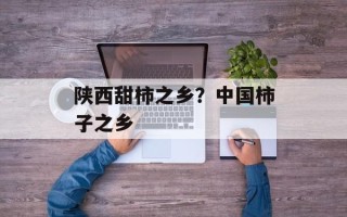 陕西甜柿之乡？中国柿子之乡