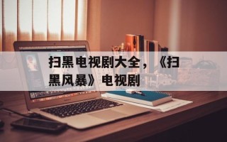扫黑电视剧大全，《扫黑风暴》电视剧