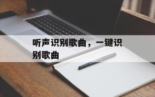 听声识别歌曲，一键识别歌曲