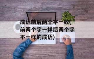 成语前后两个字一致(前两个字一样后两个字不一样的成语)