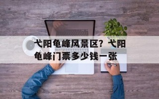 弋阳龟峰风景区？弋阳龟峰门票多少钱一张