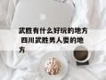 武胜有什么好玩的地方 四川武胜男人耍的地方