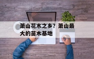 萧山花木之乡？萧山最大的苗木基地