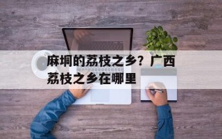 麻垌的荔枝之乡？广西荔枝之乡在哪里