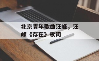 北京青年歌曲汪峰，汪峰《存在》歌词