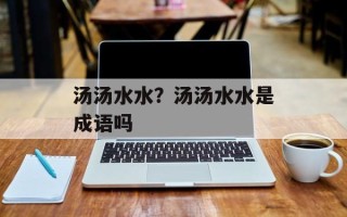汤汤水水？汤汤水水是成语吗