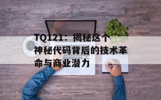 TQ121：揭秘这个神秘代码背后的技术革命与商业潜力