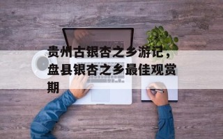 贵州古银杏之乡游记，盘县银杏之乡最佳观赏期