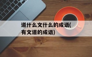 道什么文什么的成语(有文道的成语)