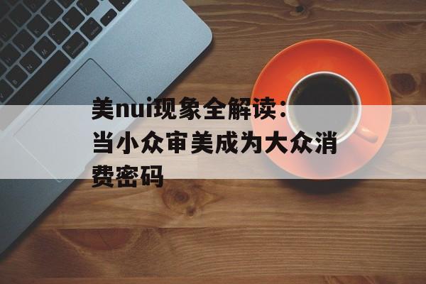 美nui现象全解读：当小众审美成为大众消费密码-第1张图片-