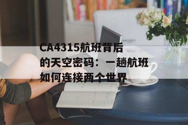 CA4315航班背后的天空密码:一趟航班如何连接两个世界-第1张图片- CA4315航班背后的天空密码:一趟航班如何连接两个世界-第1张图片-